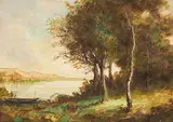Landscape by Oidentifierad Konstnär, Oil painting, sold Oct 2026