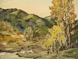 Landscape by Lars Andersson, Oil painting, sold Oct 2026