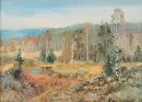 Landscape by Dan Martin, Oil painting, sold Oct 2026