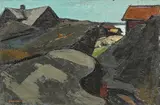 Coastal landscape by Ivar Ekelund, Oil painting, sold Oct 2026