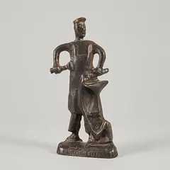 Figurine depicting a blacksmith by Allan Ebeling, Sculpture, sold Oct 2026