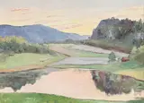 Landscape by Oidentifierad Konstnär, Oil painting, sold Oct 2026