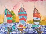 Untitled by Måns Heidvall, Colour lithograph, sold Oct 2026