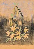 Björkdunge by Maja Fjaestad, Woodcut, sold Oct 2026