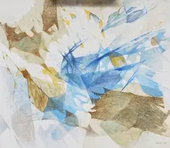 Composition by Oidentifierad Konstnär, Oil painting, sold Sep 2026