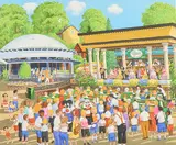 Gröna Lund by Bert Håge Häverö, Colour lithograph, sold Sep 2026
