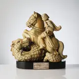 Saint George and the Dragon by Gunnar Nylund, Sculpture, sold Sep 2026
