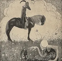 Vill du göra mig en tjänst by John Bauer, Mezzotint, sold Sep 2026