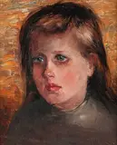 Portrait by Oidentifierad Konstnär, Oil painting, sold Sep 2026
