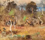 Forest by Lindorm Liljefors, Oil painting, sold Sep 2026