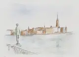 Stockholm by Gustav Rudberg, Colour lithograph, sold Sep 2026