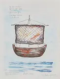 Luftskepp by Gösta Linderholm, Colour lithograph, sold Sep 2026