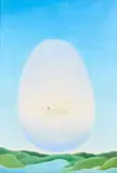 Egg by Hans Falklind, 1975, Oil painting, sold Sep 2026