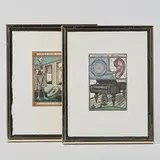 Untitled by Johannes Vennekamp, colour etchings 2 pcs, sold Sep 2026