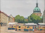 Stockholm motif by Gunnar Zetterström, Oil painting, sold Sep 2026