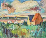 House in landscape by Hakon Ek, Oil painting, sold Sep 2026