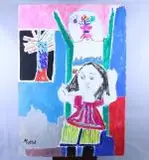 Adeline au fauteuil by Yvonne Mottet, Huile sur toile, sold Mar 2026