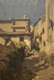 Scène de rue animée by Paul Saïn, Huile sur toile, sold Mar 2026