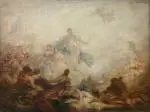 Allégorie de la paix, vers 1880 by Faustin Besson, Huile sur toile, sold Mar 2026