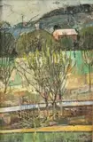 Le verger by Joseph Pressmane, Huile sur toile, sold Nov 2025