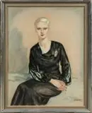 Portrait d'une élégante by Gaetano De Gennaro, Pastel, sold Nov 2025