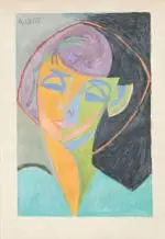 Portrait de Simone by André Lhote, 1947, Gouache, sold Nov 2025