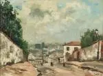 Vue d'une rue by Fernand Herbo, Huile sur toile, sold Nov 2025