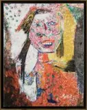 L'Indienne by Yvonne Mottet, Huile sur toile, sold Nov 2025