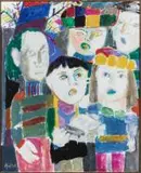 La Chorale de Saint Patrick à New York by Yvonne Mottet, Huile sur toile, sold Nov 2025