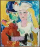 Le Saint Cyrien by Yvonne Mottet, Huile sur toile, sold Nov 2025
