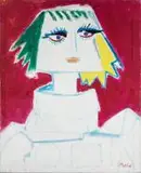 Etude de personnage by Yvonne Mottet, Huile sur toile, sold Nov 2025