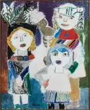 La Chorale by Yvonne Mottet, Huile sur toile, sold Nov 2025