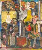 Le Métro, c. 1940 by Bernard Lorjou, Huile sur toile, sold Nov 2025