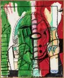 Visage et vase by Georges Tarzian, Huile sur toile, sold Nov 2025