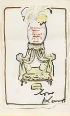 "Joyeuses Pâques 1987" by Karl Lagerfeld, Crayon, feutres et pastel, sold Nov 2025