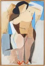 Océanographie by Eugène de Kermadec, 1930, Huile sur toile, sold Jun 2025