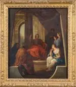 Prédication de saint Jérôme by Charles-François Poerson, Huile sur toile, sold Jun 2025