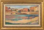 Les bords de la Garonne, c. 1906 by Henri Martin, Huile sur toile, sold Jun 2025
