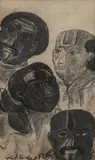 Untitled by Thota Vaikuntam, Charcoal on paper, offered Feb 2025