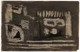 Untitled by Ram Kumar, Ink and wax on paper pasted on mount board, sold Feb 2025