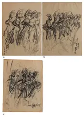 Untitled by Sunil Das, Charcoal on paper pasted on paper, sold Feb 2025