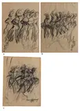 Untitled by Sunil Das, Charcoal on paper pasted on paper, sold Feb 2025