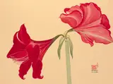 A Pair of Lilies by Indra Dugar, Watercolour on Japanese paper, sold Jan 2025
