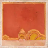 Untitled by Krishna Shamrao Kulkarni, Enamel and mixed media on board, sold Jan 2025