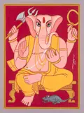 Untitled (Ganesha - I) by Lalu Prasad Shaw, Gouache on paper, offered Jan 2025