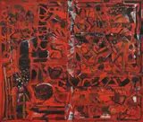 Untitled by Achuthan Kudallur, 2001, Oil on canvas, sold Jan 2025