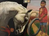 There are No Unicorns by Subba Ghosh, 2022, Oil on canvas, sold Jan 2025