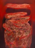 Untitled (Torso Series) by Ghulam Rasool Santosh, Oil and encaustic on canvas, offered Jan 2025