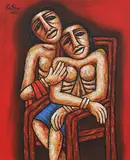 Untitled by Rabin Mondal, 2012, Acrylic on canvas, offered Jan 2025