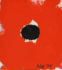 Untitled by S. H. Raza, Acrylic on paper board, sold Jul 2025